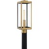 Quoizel Westover 1-Light Antique Brass Outdoor Post Lantern WVR9007A